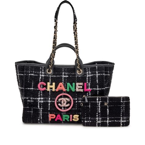 chanel tweed tote bag|chanel tweed bag for sale.